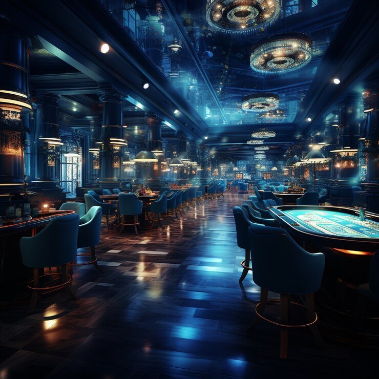 Studio meja premium Big Time Gaming madridtoto dengan pencahayaan profesional